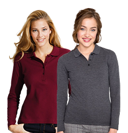 Women's Long Sleeve Polo Shirts