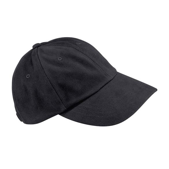 Low-profile heavy brushed cotton cap