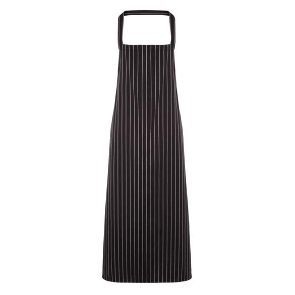 Striped bib apron