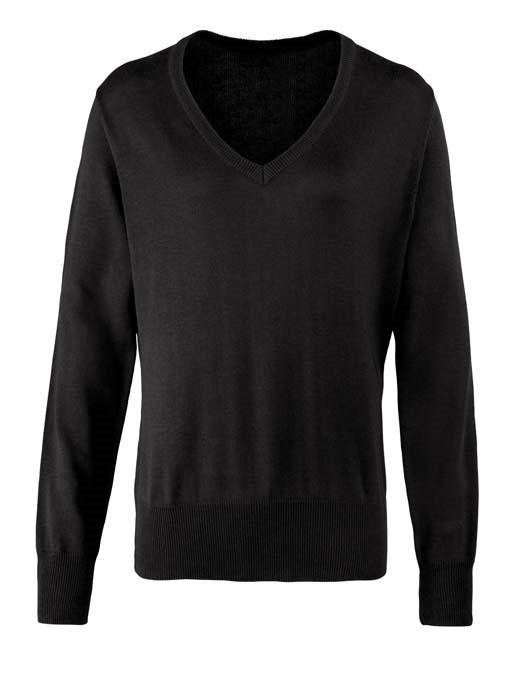 Women&#39;s v-neck knitted sweater