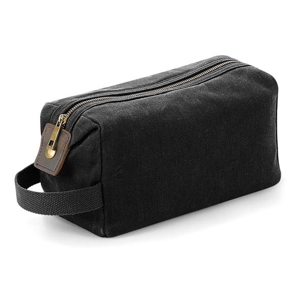 Heritage waxed canvas wash bag