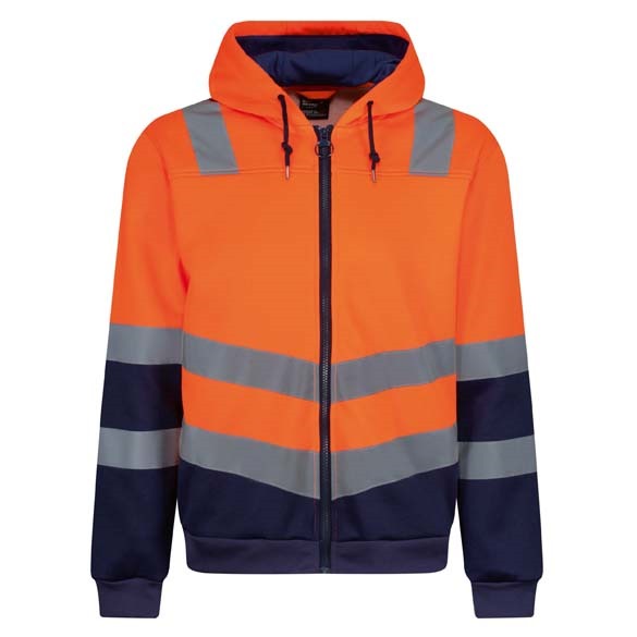 Pro hi-vis full zip hoodie