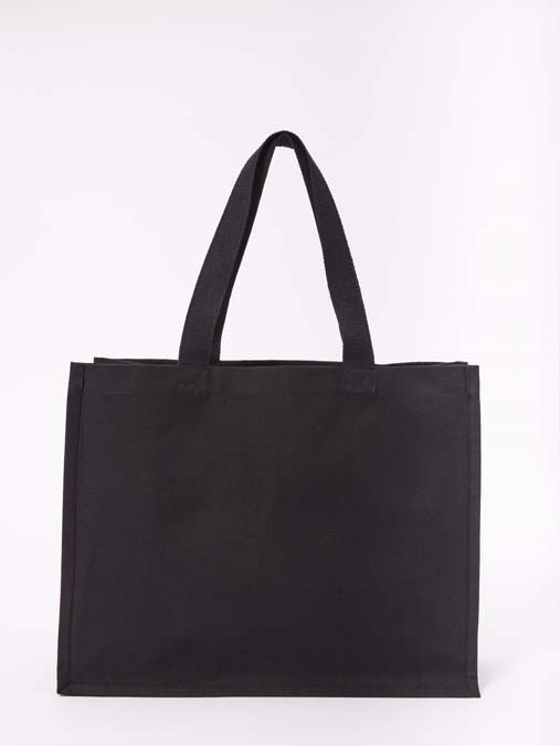 Recycled premium canvas ?stand-up? shopper