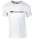 Men's 'I Love .....' T-Shirt - Printed