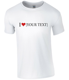 Women's 'I Love ......' T-Shirt - Printed