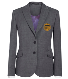 EMB - Ladies 30/30 Light Grey Blazer (Gold Badge)