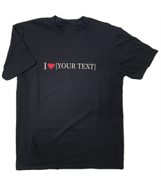 Women's 'I Love ......' T-Shirt - Printed